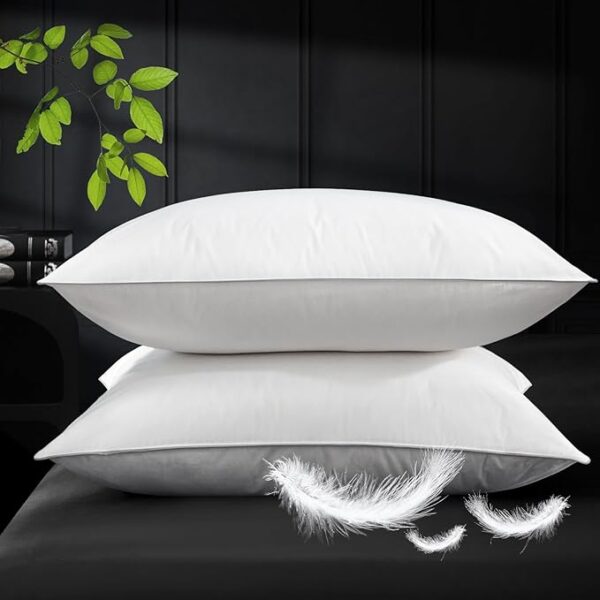 Goose Down Feather Pillows Queen Siz  (51% OFF )