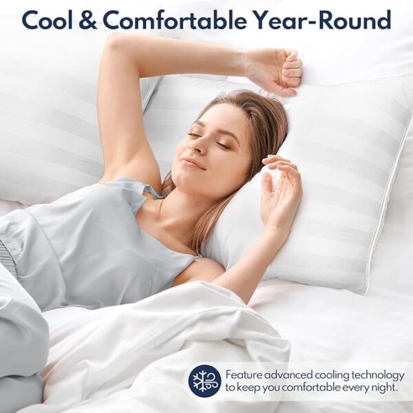 Supportive Side Sleeper Pillow for Neck and Shoulder Pain Relief  (75% Off ) - Image 3